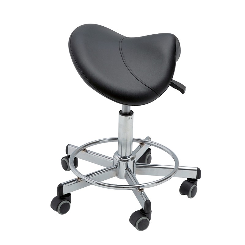 Tabouret coiffure Lollo selle noir